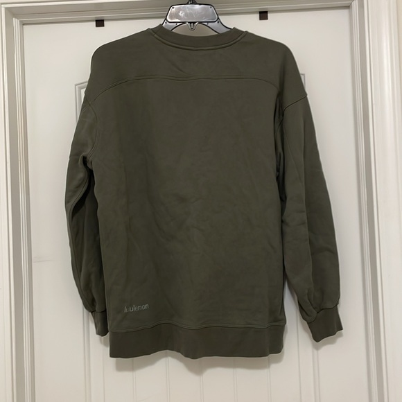 Lululemon perfectly oversized crew grey sage size 2 - Picture 4 of 9